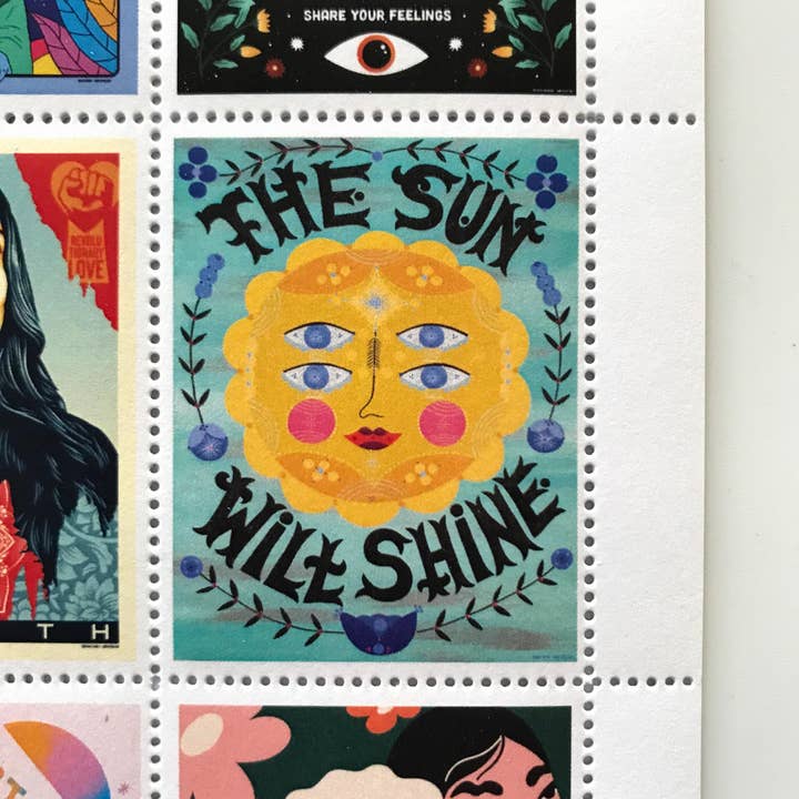 The Portland Stamp Company - Wholesale Rubber/Decorative Stamp - Amplifier Foundation AR Lick & Stick Benefit Stamps8