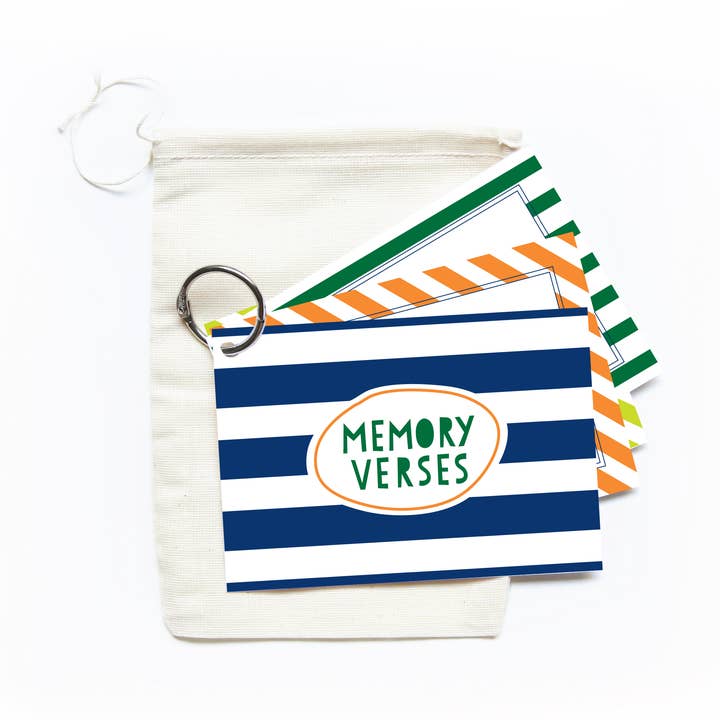 Muscadine Press - Wholesale Stationery/Notecard Set - Memory Verse Ring, Rugby Stripe0