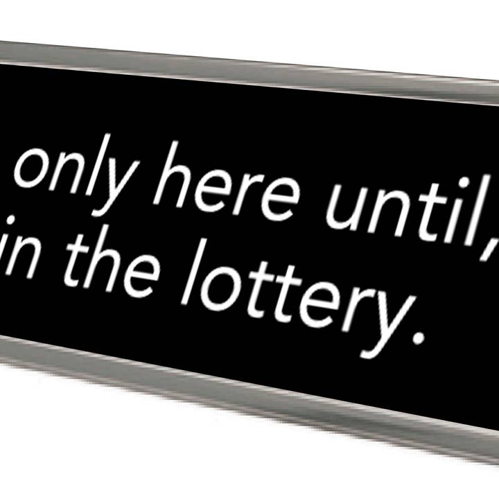 I'M ONLY HERE BLCK/SLVR for wholesale by AAHS Enterprises