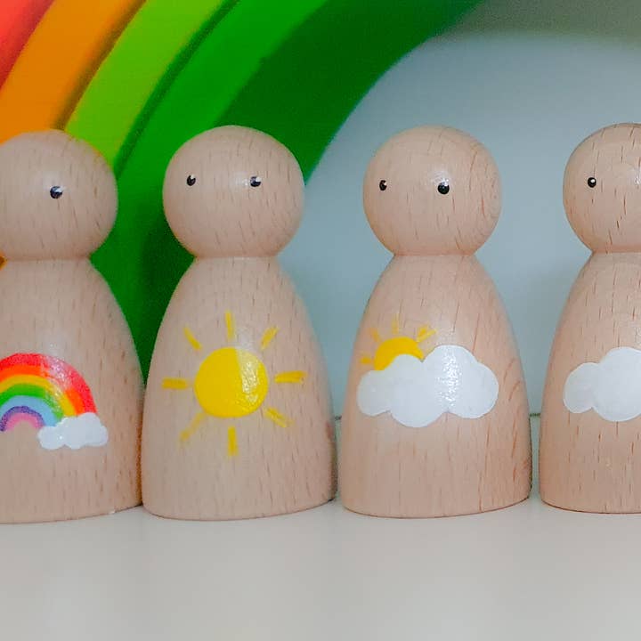 LittlePegHouse - Wholesale Wood Toy - Kids - Weather Peg Dolls