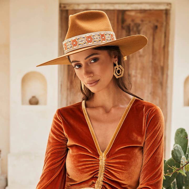 FBS x Nine Lives Bazaar – Rust - Festival Hat for wholesale by Fallen Broken Street