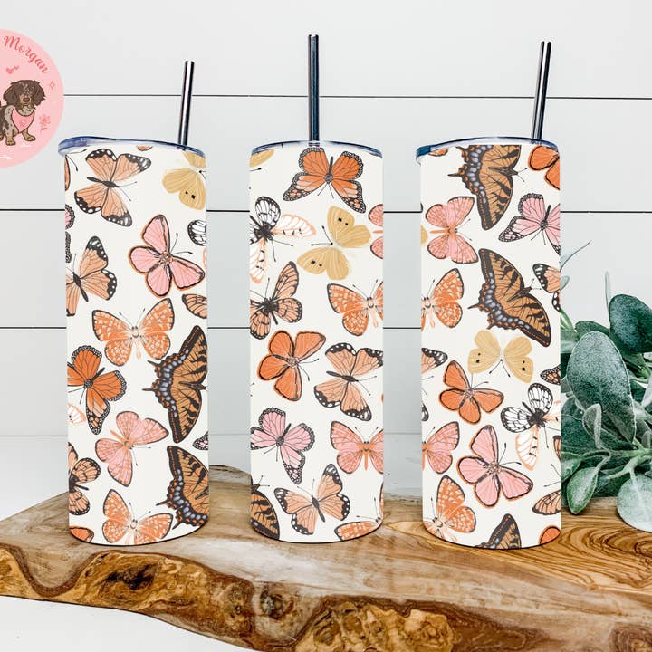 Butterfly Dreams Tumbler for wholesale by Designs By Morgan AZ LLC