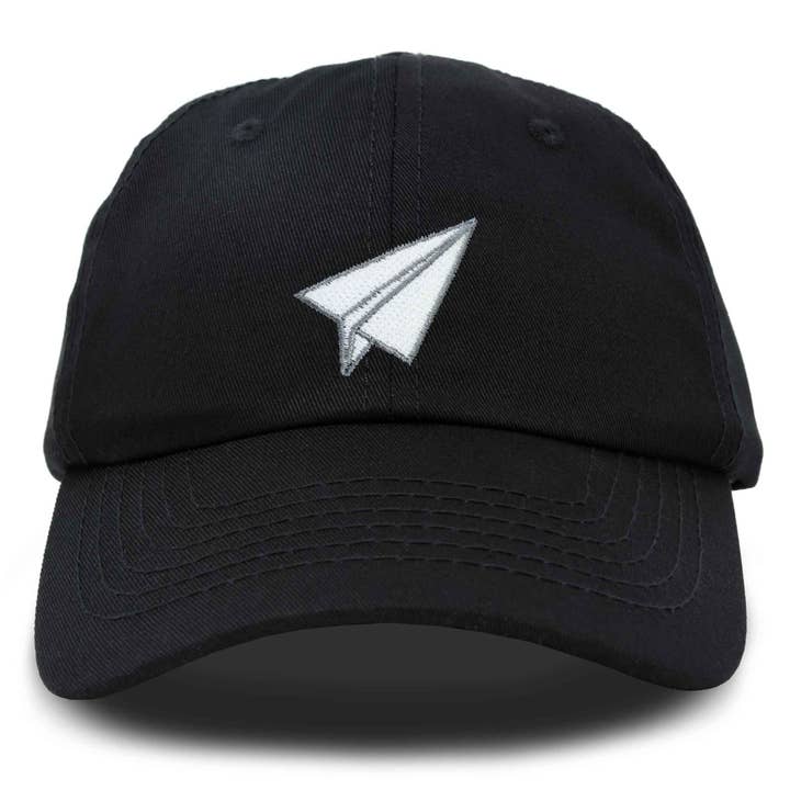Dalix - Wholesale Baseball Cap - Unisex - DALIX Paper Plane Hat Embroidered Mens Womens Baseball Cap