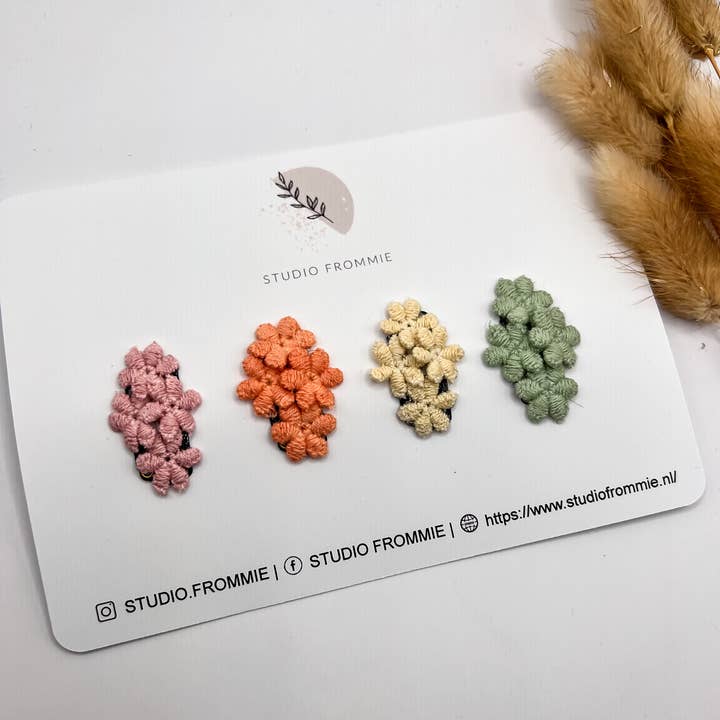 Studio Frommie – wholesale Hair clip – Child – Anti slip flower hair clips (set)0