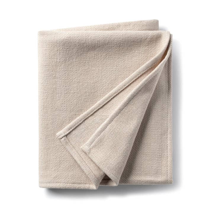 Domani Home - Vente Couverture de lit – enfant et bébé - Couverture pour bébé DH Chevron Latte1