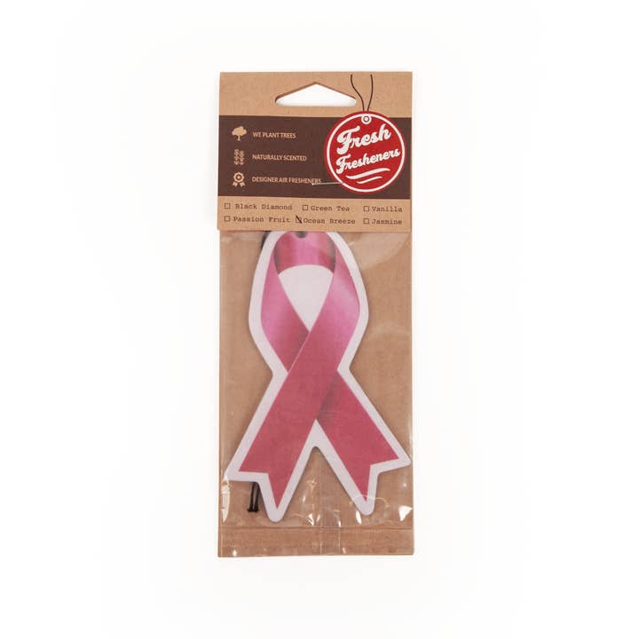 Fresh Fresheners - Wholesale Car Freshener - Women's - Pink Ribbon Air Freshener Pack of 121