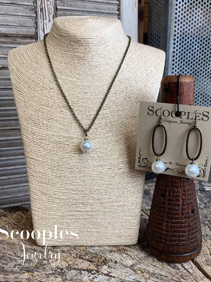 Bronzen Parel - Hals voor wholesale door Scooples Jewelry