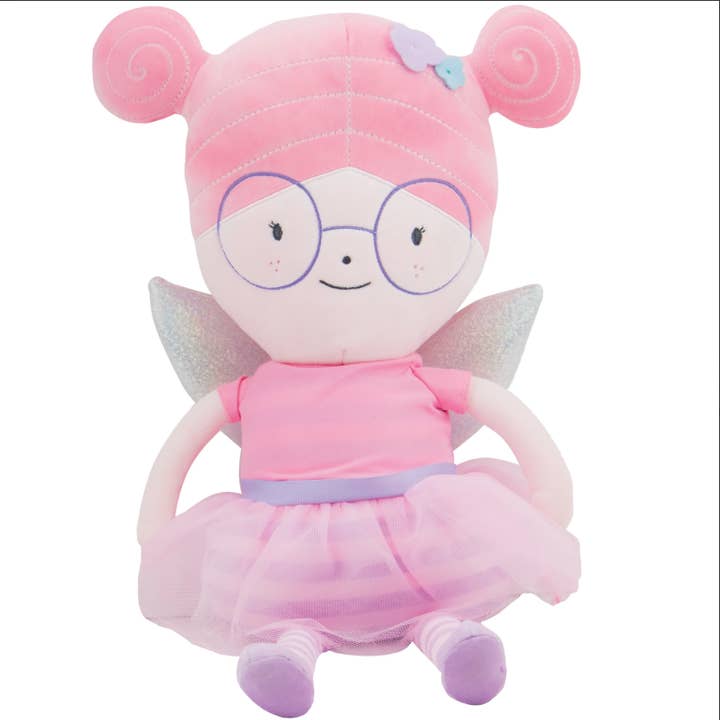 Meg Fairy Poupée en peluche Robe/ailes pour la vente par GooseWaddle + Pello