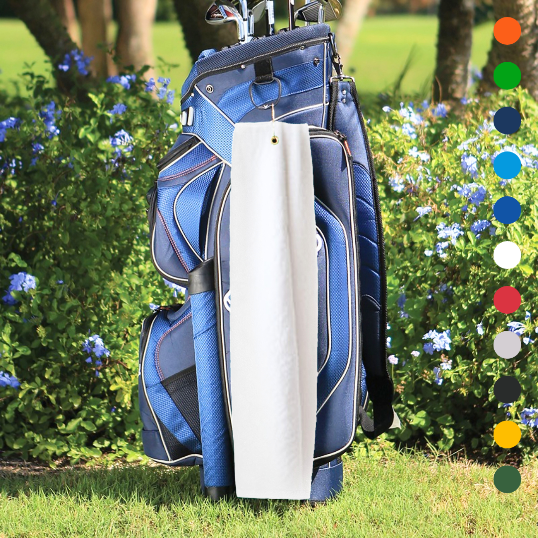 Pro Towels - Wholesale Sports Towel - Tri-Fold Platinum Velour Golf Towel: Grommet & Hook9