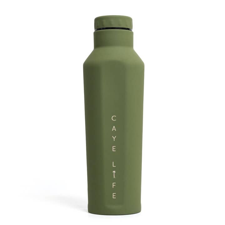 Caye Life - Wholesale Water bottle - Galapagos | 500ml Reusable Bottle | Matte Green0