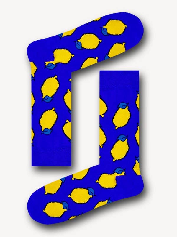 Meia Limão/Presente Mascular/Meia Unissexo por atacado de Socksbros LTD