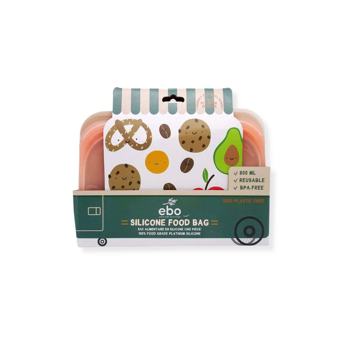 Earth Baby Outfitters - Vendita all'ingrosso Involucro/sacchetto per alimenti - Sacchetti riutilizzabili e richiudibili per snack, panini e conservazione17