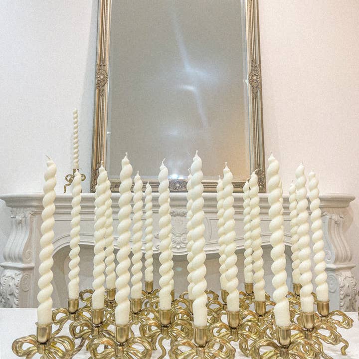 Love Ally - Vendita all'ingrosso Portacandele - Portacandela a forma di fiocco in ottone4