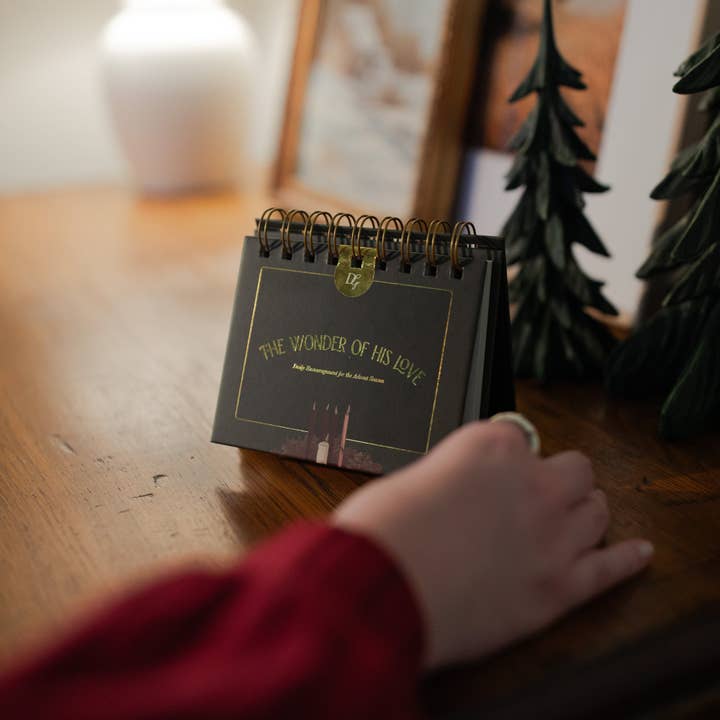 The Daily Grace Co - Wholesale Calendar - The Wonder of His Love | Daily Encouragement Flip Calendar for the Advent Season0