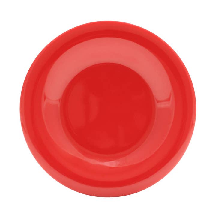 9 1/4" Dia. x 7/8" H Wide Rim Plate,Pure Red,Melamine,12/PK for wholesale by KT Supply