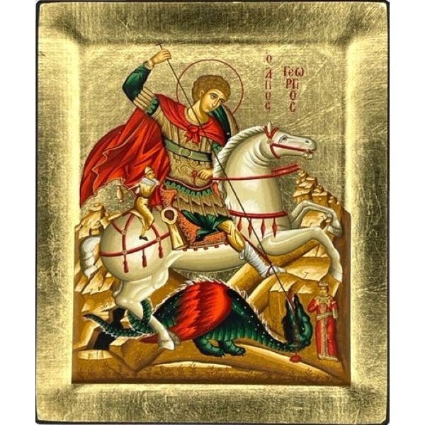 The Art of the Icon - Wholesale Religious Card - Saint George Silk Screen Icon