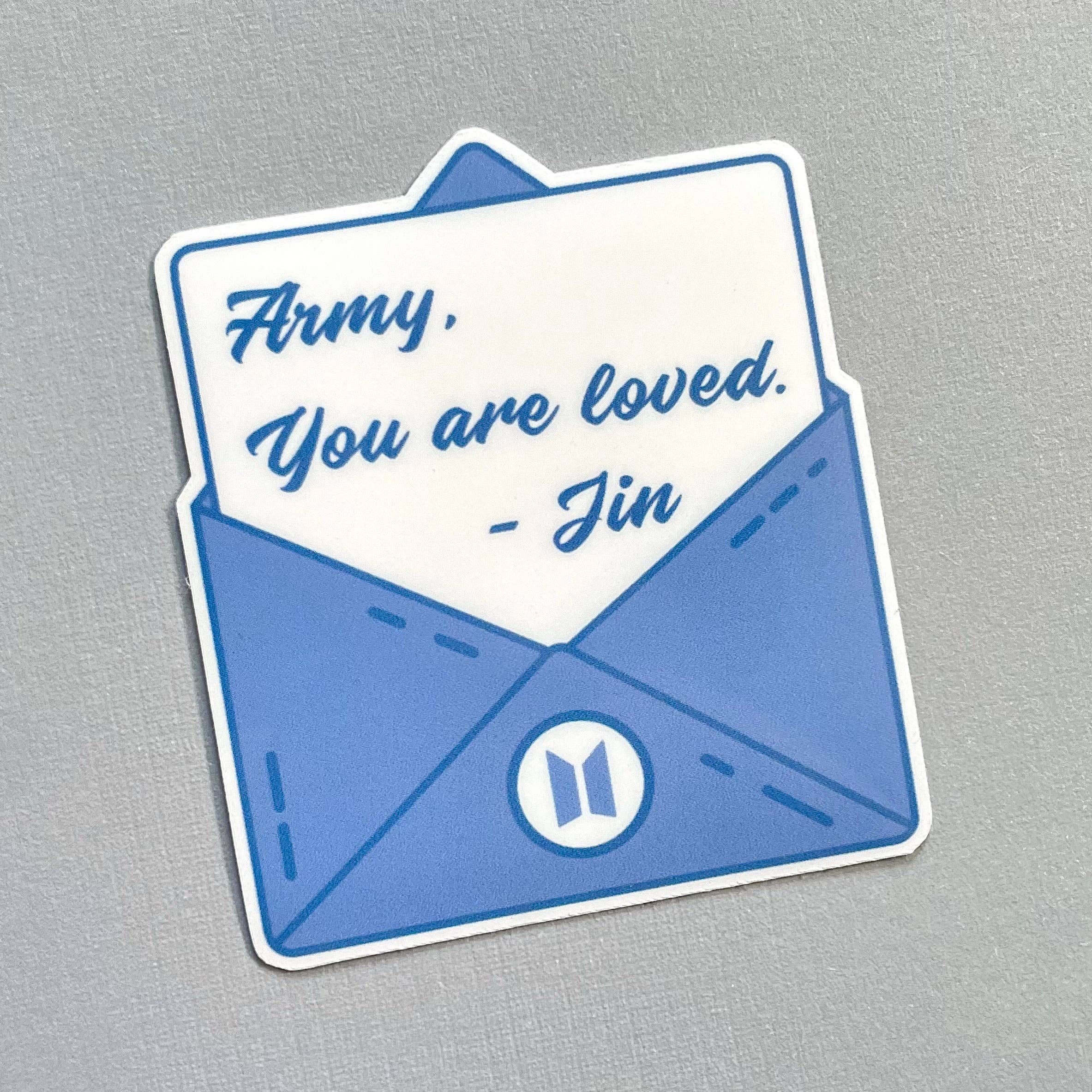 Loaded Bun - Wholesale Sticker - You Are Loved Letter to Army Kpop Waterproof Sticker1