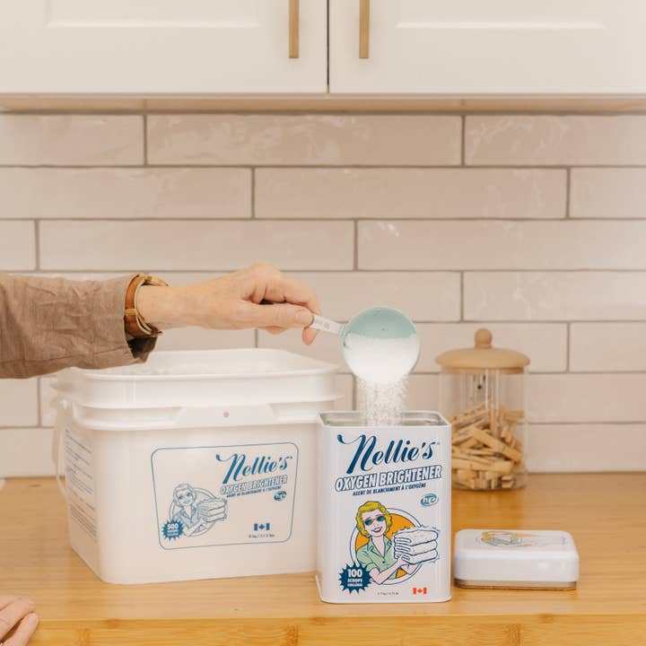 Nellie's Clean - Wholesale Laundry Detergent Powder/Pods - Oxygen Brightener (Laundry Booster) 500 Scoops Bucket