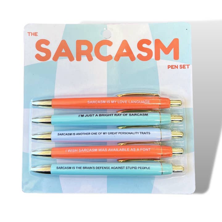 Sarcasm Pen Set (mothers day, spring, easter) for wholesale by FUN CLUB