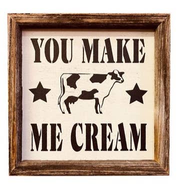 Reclaimed Woodworks Home Decor - Wholesale Bord/bordje - Grappige Jij Laat Me Smelten Bord RUSTIEKE MUURDECORATIE