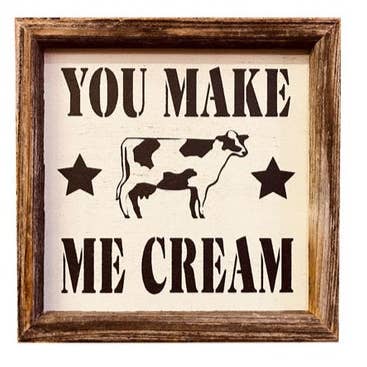 Reclaimed Woodworks Home Decor - Wholesale Bord/bordje - Grappige Jij Laat Me Smelten Bord RUSTIEKE MUURDECORATIE0