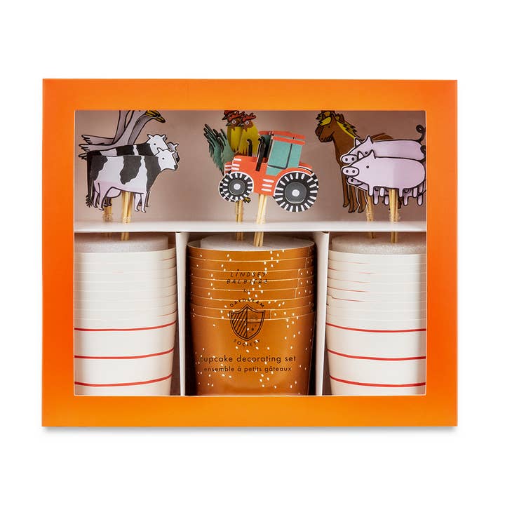 Jollity & Co. + Daydream Society - Wholesale Cake/Cupcake Topper - On the Farm Cupcake Decorating Set