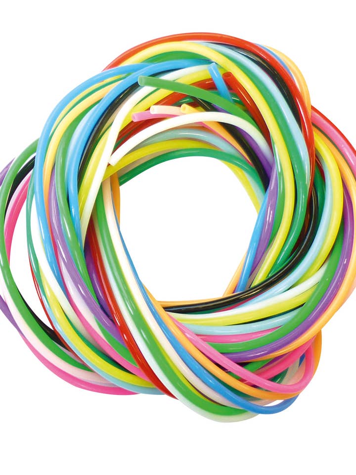 BEUTEL 12 BÄNDER SCOUBIDOU LEBHAFTE FARBEN OHNE PHTALATE für den Großhandel von Graine Créative