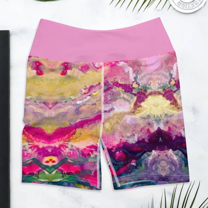 Yogashorts, Soluppgång för wholesale av The Pastel Abstract