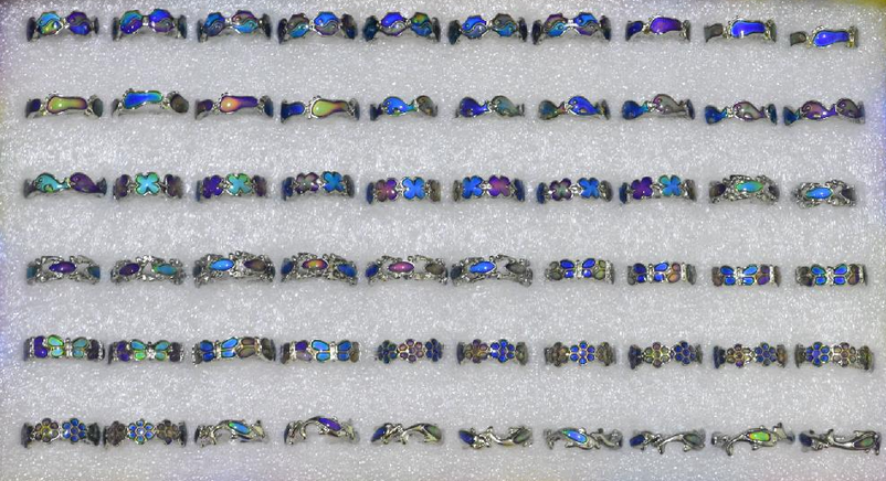 Gypsy Rose - Venta al por mayor Anillos grandes/de cóctel - Anillos de humor con diseño de playa1