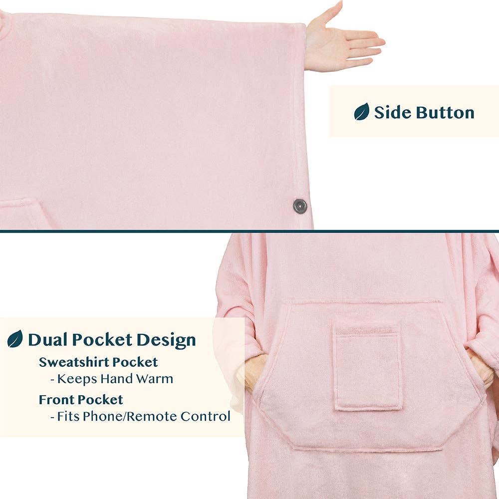 Pavilia - Wholesale Poncho - Women's - Neck Warmer Hooded Poncho Blanket8