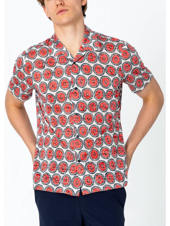Men's Collared Lightweight Shirt - Round for wholesale on Faire