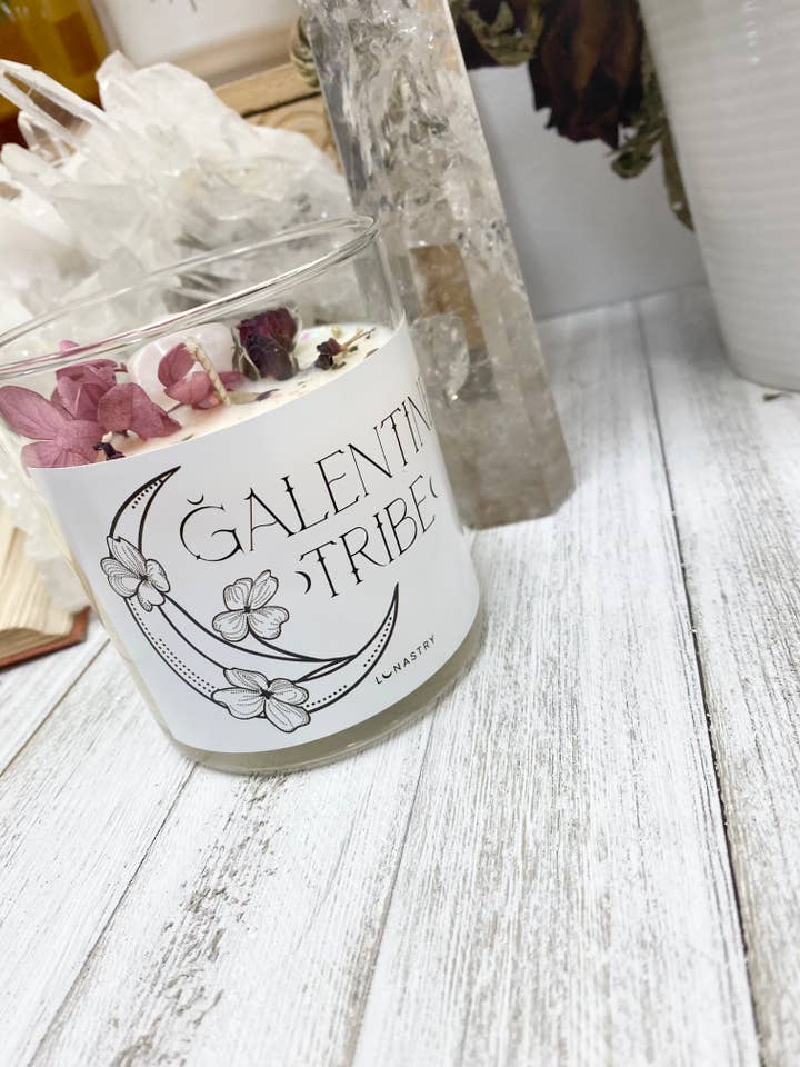 Vela de cristal Galentine Valentine Tribe para venta al por mayor de Lunastry
