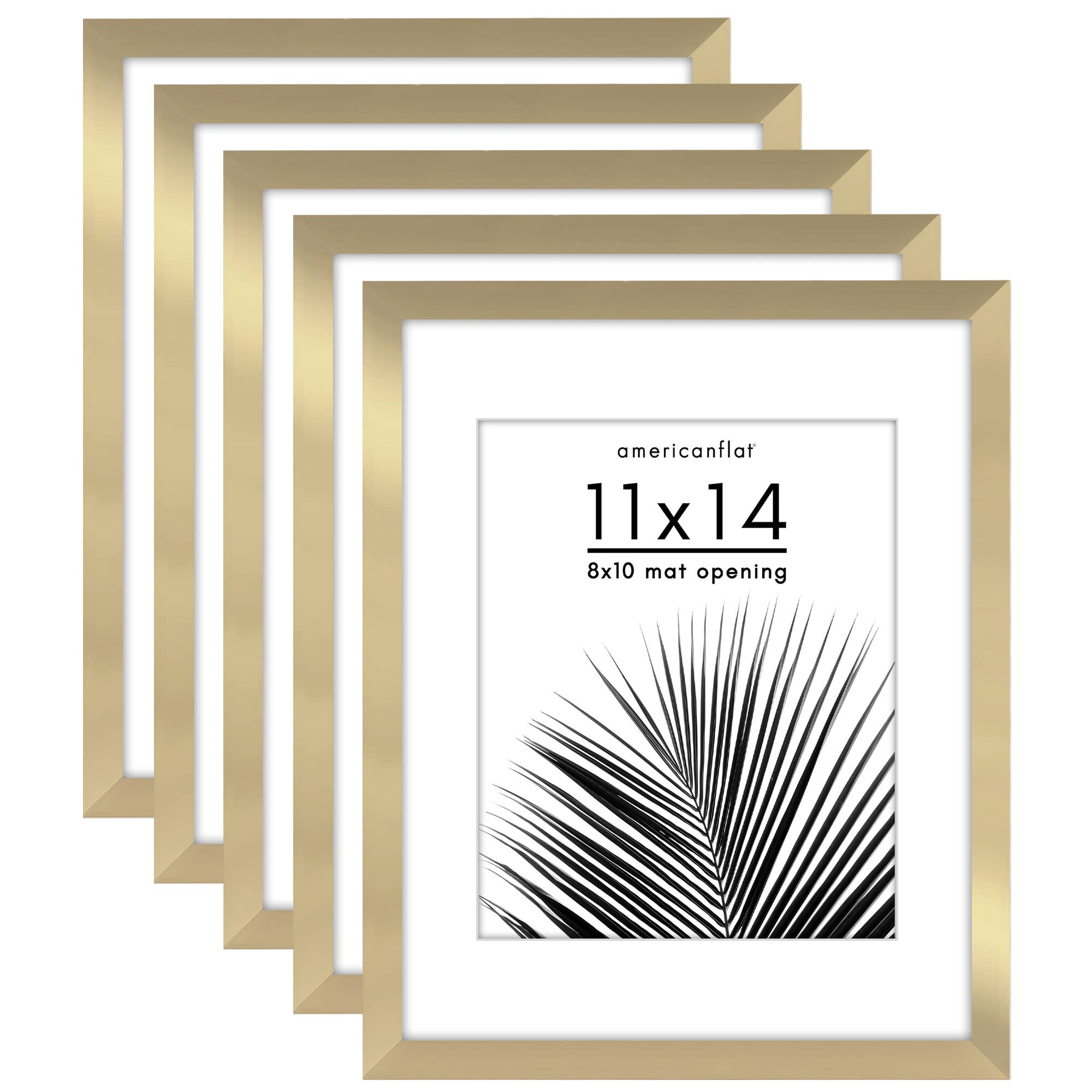 Americanflat - Wholesale Picture Frame - Americanflat 5 Pack Picture Frames With Mat Plexiglass Cover8