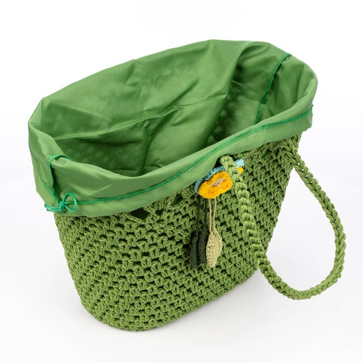 FIRENZE ARTEGIANI - Wholesale Beach Bag - Zeccone women's shoulder bag. Made of cotton, with tassel.31