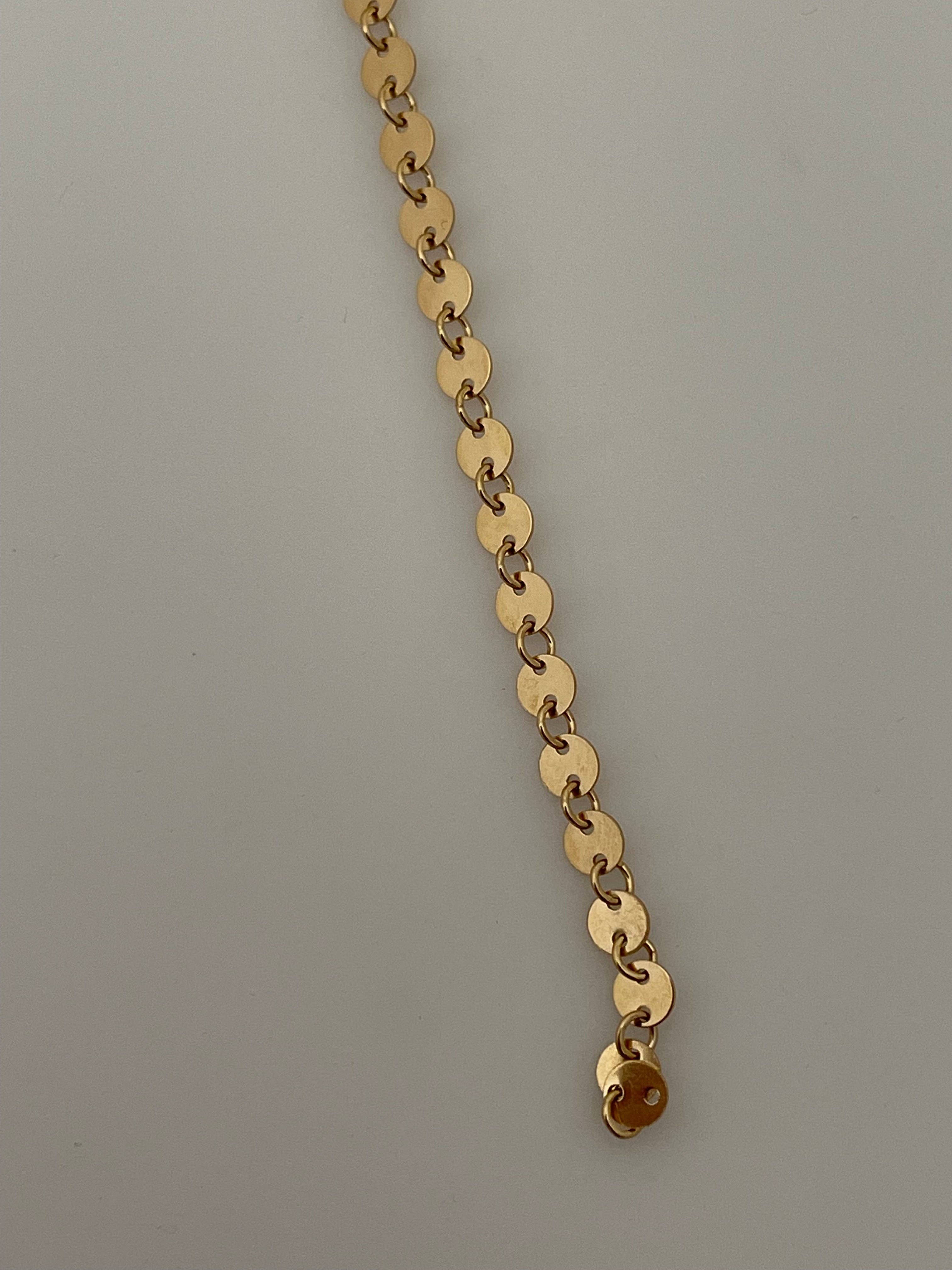 Purity Beads - Wholesale Craft Supplies - 14K Gold Filled Sequin Disc Chain – 4mm Round Flat Links, Sold by the Foot – Real Gold Fill Chain for Jewelry Making3