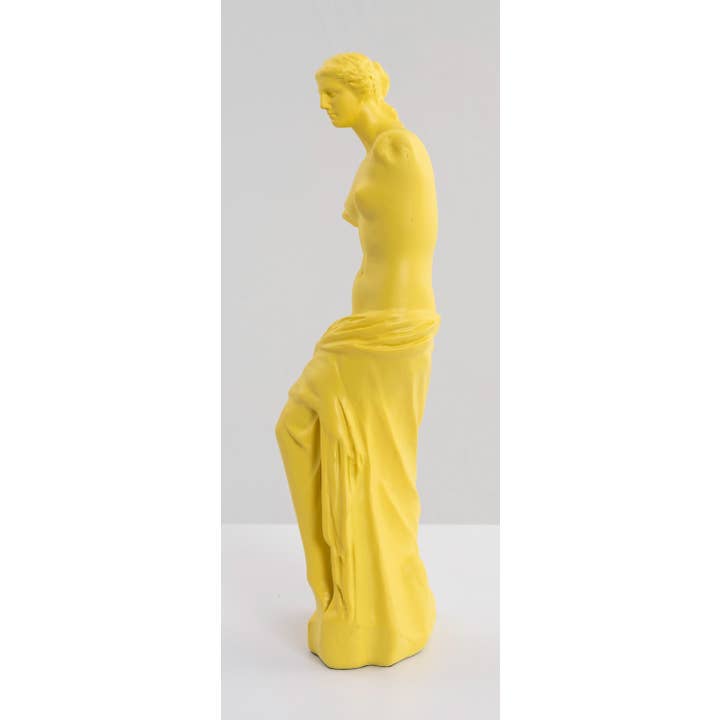 Gdeco - Wholesale Sculpture - Venus Yellow Resin Sculpture 30Cm2