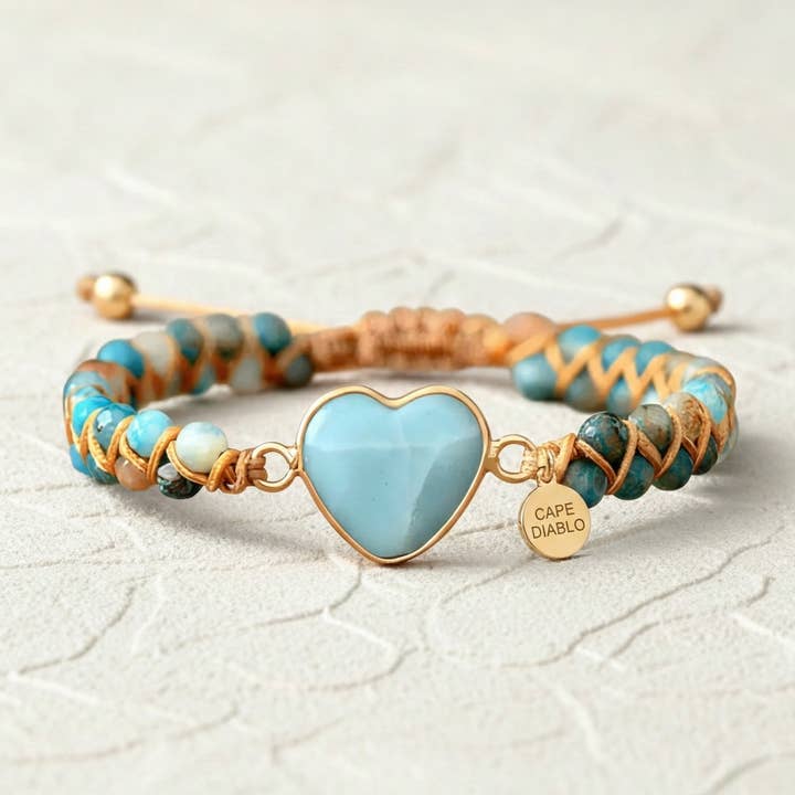 Pulseira de proteção Amazonite Love por atacado de Cape Diablo
