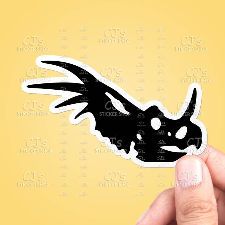 Dinosauro Caveira Silhouette #4 Sticker Vinil Decalque por atacado de CJ's Sticker Shop