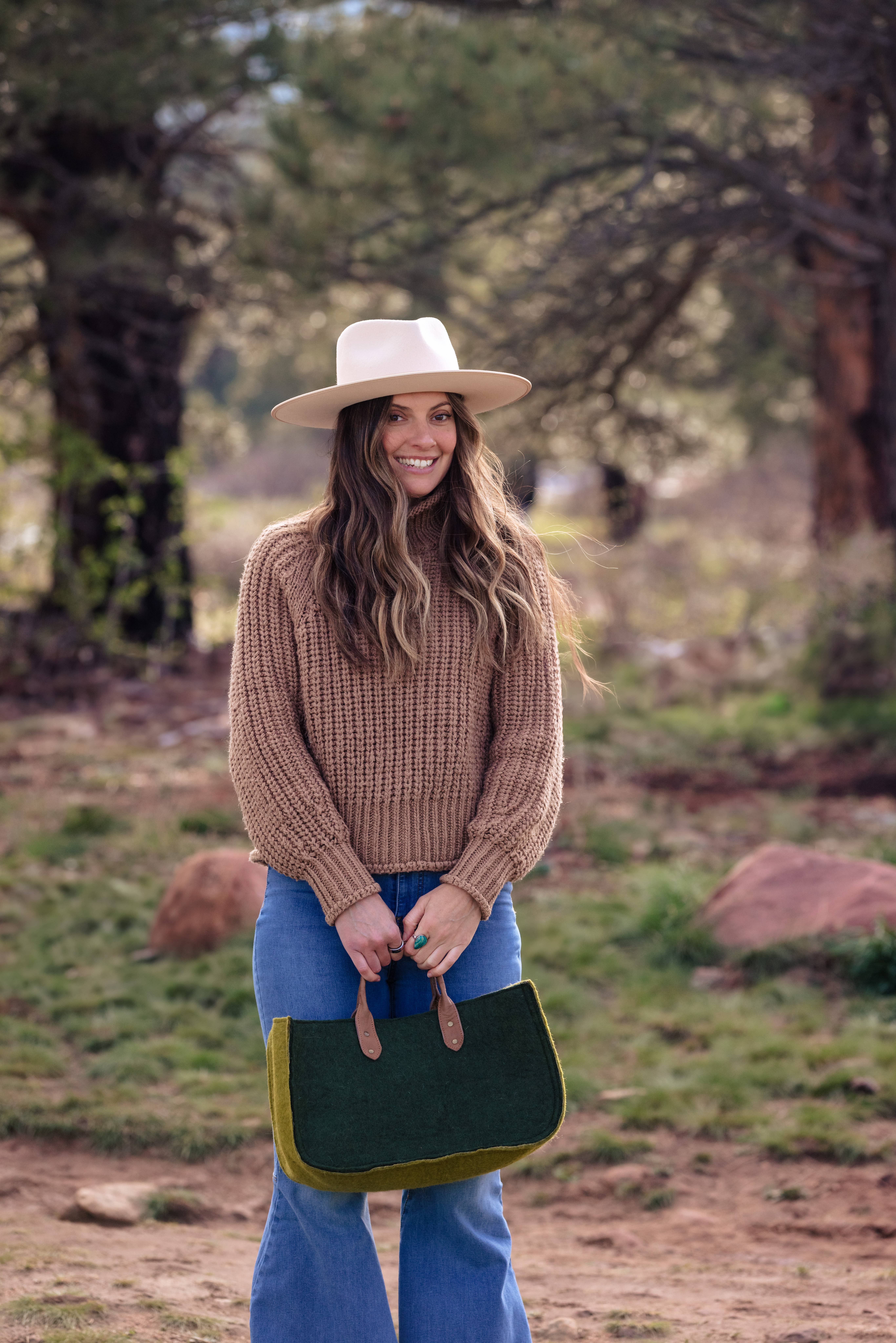 Fibres of Life - Wool & Felt - Wholesale Tote Bag - Women's - The Grab-&-Go Carry All | Felt Wool Tote Bag | Soft Yarn Bag29