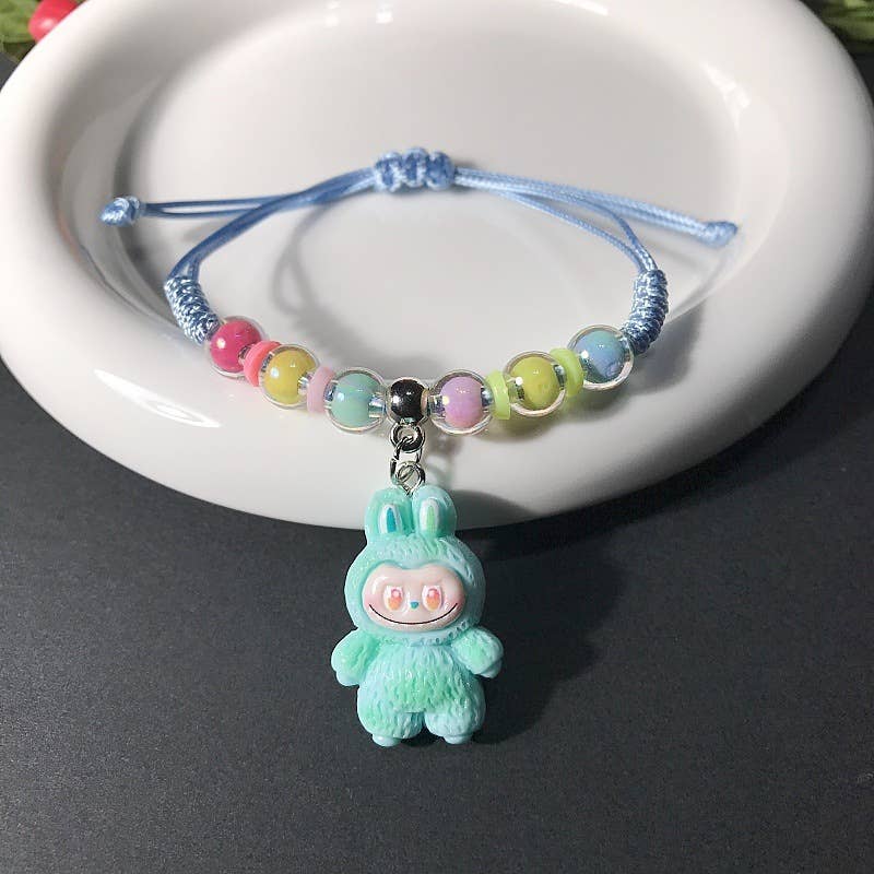 Little Trendy - Wholesale Woven/Braided Bracelet - Creative hand-woven cute monster bracelet for girls 6