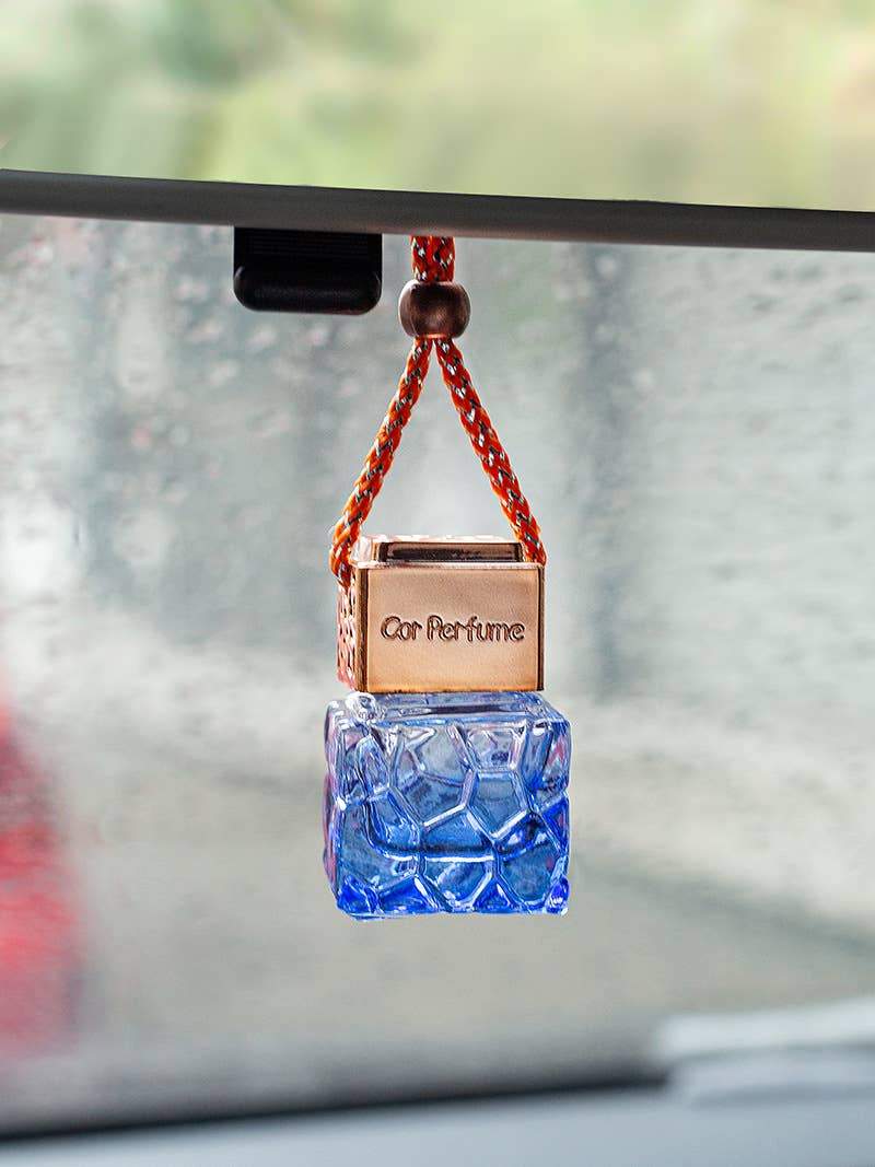 Candles Meta - Wholesale Car Freshener - Unisex - 8ml Rose Gold Lid Water Cube Car Perfume Empty Bottle4