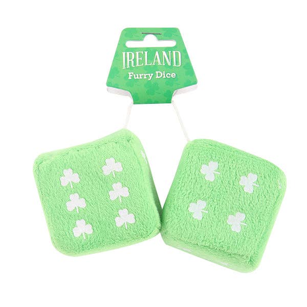 Irish Shamrock Hanging Car Dice for wholesale by Eurostick