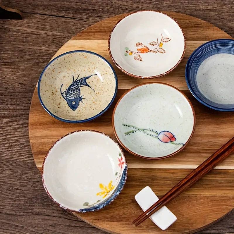 Huis Van Merken - Wholesale Dinner Plate - 6PCS Japanese Vintage Plates – Ceramic Appetizer Dishes for Holiday Gifts0
