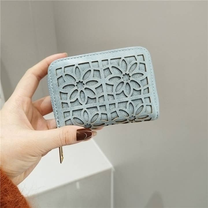 ACCITY - Wholesale Coin Purse - Women's - SIMPLE AND STYLISH HOLLOW CARD HOLDER COIN PURSE_CWAB2553