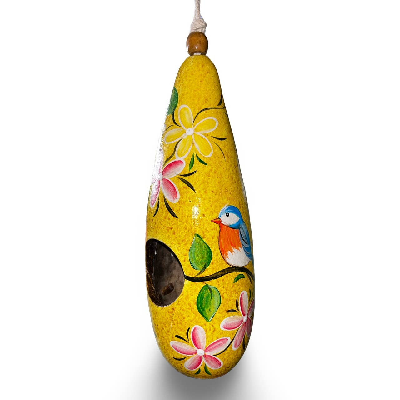 Sanyork Fair Trade – Großhandel Vogelhäuser – Handbemaltes Vogelhaus Kolibri Outdoor Garten Terrasse Deko4