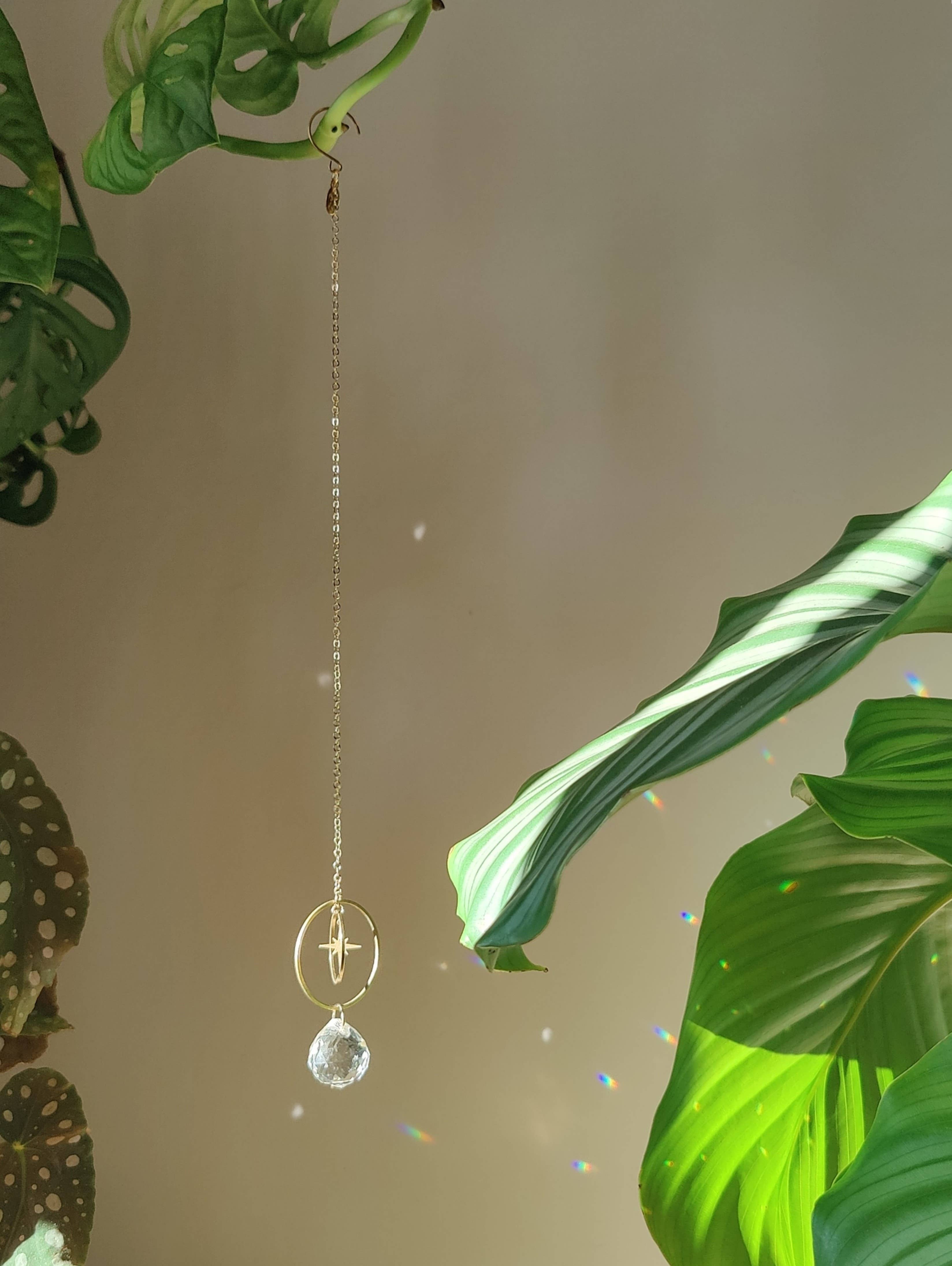 Atelier Intuitive – wholesale Suncatcher – ASTRO AIR • Mini Suncatcher in Brass & Glass Crystal3