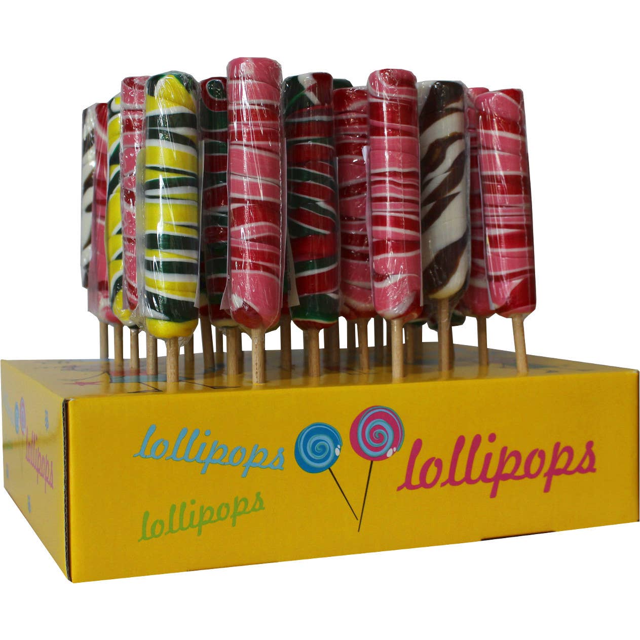ADG Diffusion - Wholesale Lollipop - “FÊTE FORAINE” TWISTED LOLLIPOP - 30 variegated lollipops 4 g1