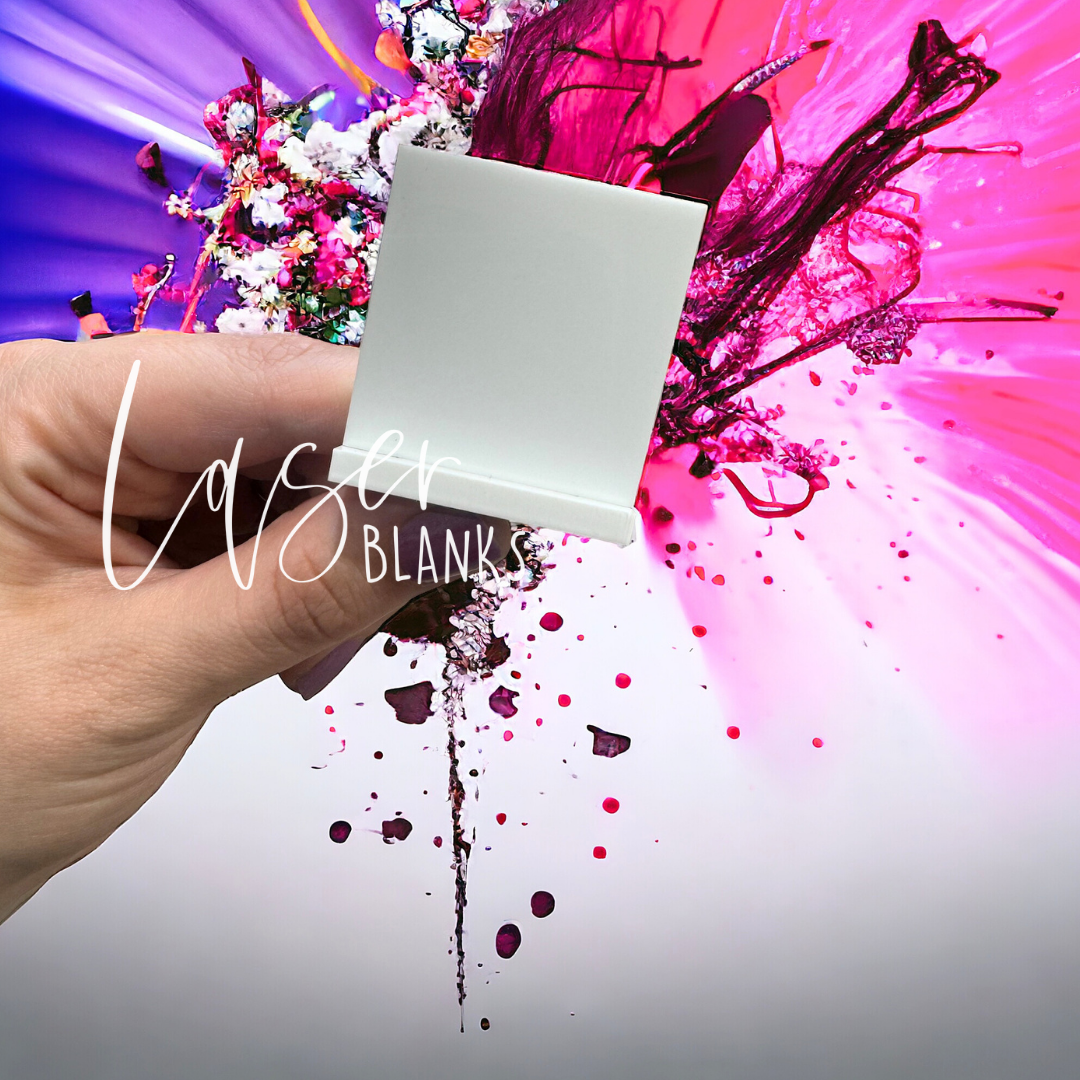 Laser Blanks – wholesale Craft supplies – Mini Square Price Tag | Acrylic Blank | Business Signage0