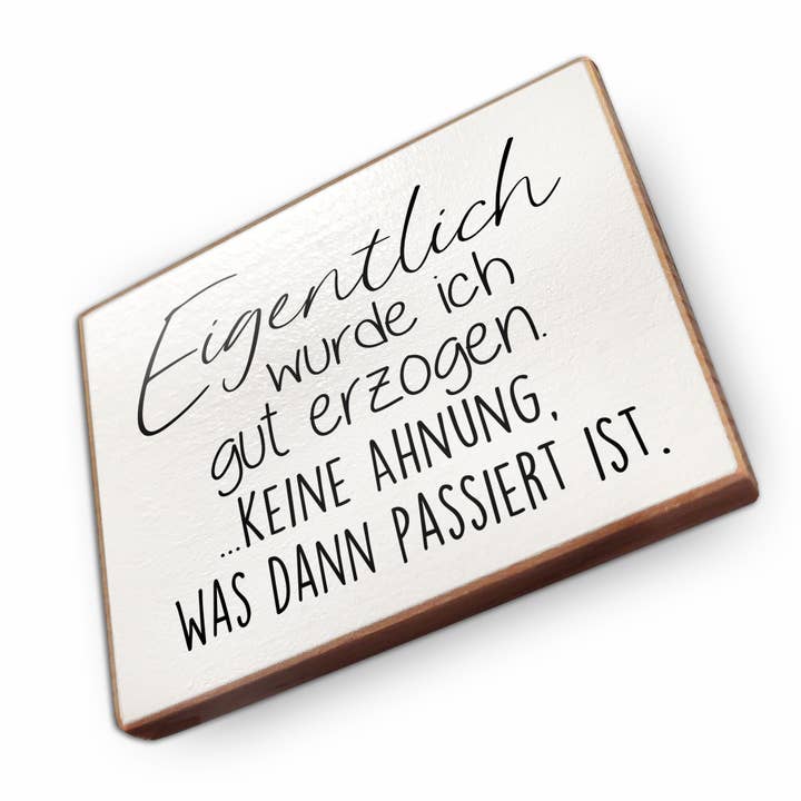 Aimant de réfrigérateur en bois de hêtre - En fait, j'ai été bien pour la vente par wammi