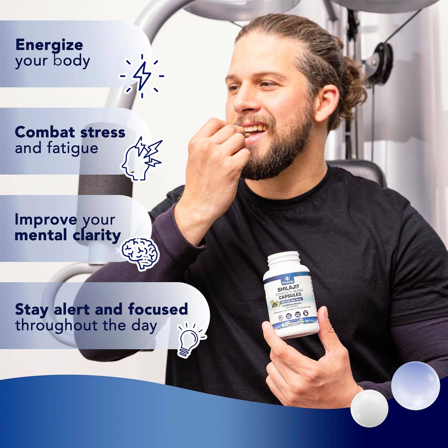 Vitamize inc - Wholesale Oral Supplement/Vitamin - Pure Himalayan Shilajit Blend - Boost Stamina & Athleticis3